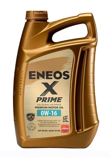 Japoński olej ENEOS X PRIME 0w16 4L HYBRID (HEV) Plug-in (PHEV) GF-6B