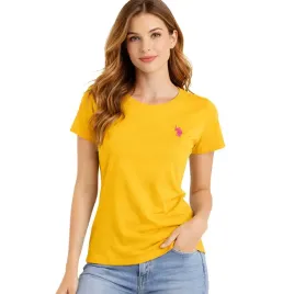 t-shirt-damski-u-s-polo-assn-24885ub-zolty