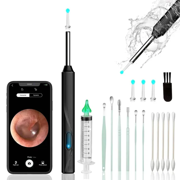 Zestaw do usuwania woskowiny CleanEar Pro HD 6 diod LED otoskop