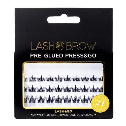 Rzęsy samoprzylepne CLASSY NIGHT Press&Go KĘPKI 30 kępek Lash Brow