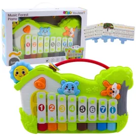 muzyczne-pianinko-lesne-ksylofon-karty-z-nutami-5szt
