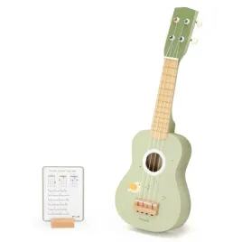 viga-drewniane-ukulele-gitara-dla-dzieci-zielon