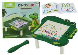 stolik-tablica-magnetyczna-edukacyjna-dinozaur-pad-ukladanka-zielona
