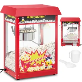 barowa-maszyna-do-popcornu-z-czerwonym-daszkiem