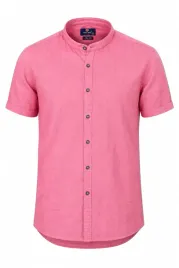 koszula-meska-rozowa-ze-stojka-krotki-rekaw-daniel-david-slim-fit-l