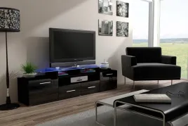 szafka-rtv-evora-200-czarny-czarny-polysk
