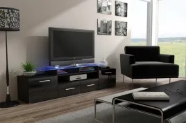 szafka-rtv-evora-200-wenge-czarny-polysk