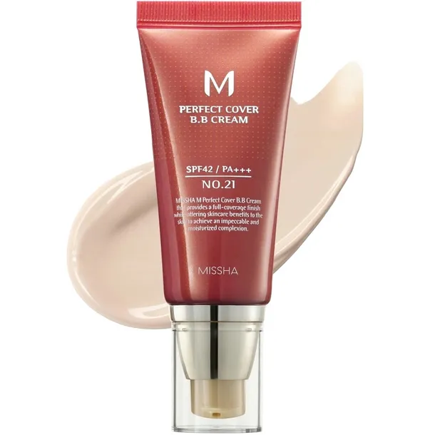 Krem BB Missha Perfect Cover PRO Light Beige 21 Nawilżający SPF42 NOWY 50ml