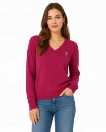 sweter-damski-u-s-polo-assn-bawelniany-bordowy-dekolt-v-m