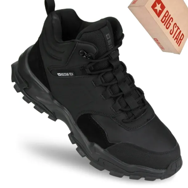Big Star Ss174096 – Męskie Wodoodporne Buty Trekkingowe Czarne