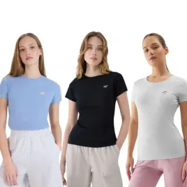 zestaw-3x-koszulka-damska-sportowa-4f-t-shirt-bluzka-na-co-dzien