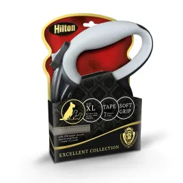 hilton-smart-dog-tape-xl-czarno-szara-smycz-automatyczna-7m-dla-psa-do-40kg