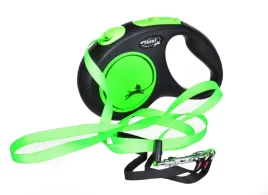 smycz-flexi-automatyczna-new-neon-tasma-m-5-m-zielona