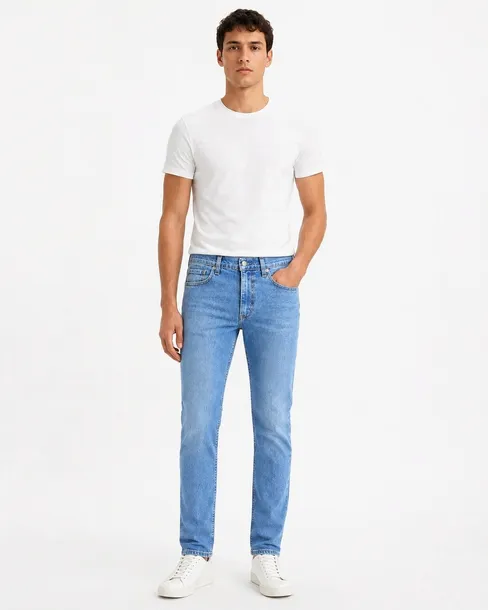 Spodnie Męskie Jeansowe Levi's Bawełna Proste Niebieskie Slim 34/32