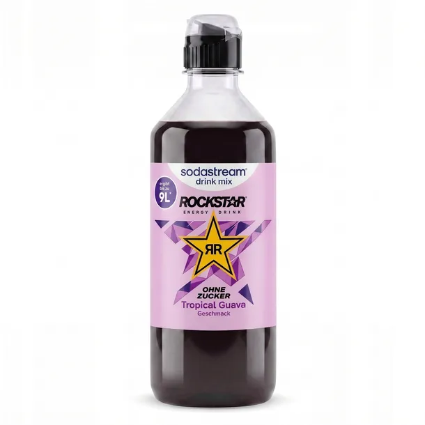 Syrop SodaStream Rockstar Tropical Guava Original Zero Cukru 440ml