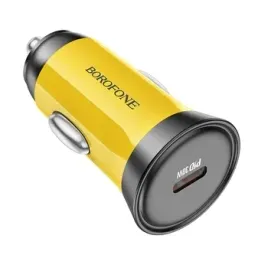 borofone-ladowarka-samochodowa-bz26-searcher-typ-c-pd-30w-3a-zolta
