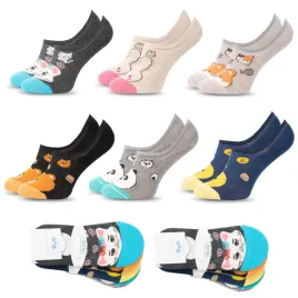 6x-bawelniane-stopki-damskie-smieszne-wesole-skarpetki-krotkie-koty-kolory