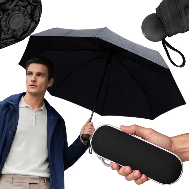 Parasolka składana parasol kieszonkowy mini do torebki Peterson czarny