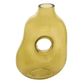 wazon-szklany-zolty-nowoczesny-dekoracyjny-atmosphera-25-cm