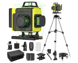 laser-krzyzowy-4d-360-zielony-samopoziomujacy-ze-statywem-i-pilotem