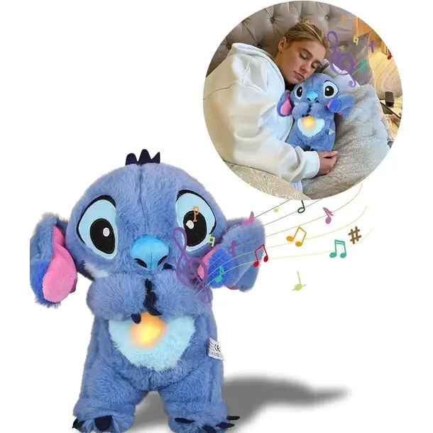 Stitch Pluszak Oddychający i Grający – Uspokaja, Usypia, Świeci • Hit