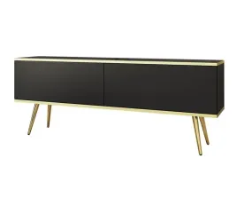 szafka-rtv-stolik-telewizyjny-na-zlotych-nogach-oro-135cm-czarna