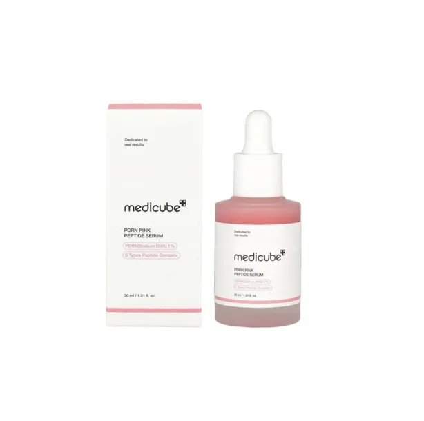 MEDICUBE PDRN PINK PEPTIDE SERUM UJĘDRNIAJĄCE KOSMETYKI KOREAŃSKIE 30ml