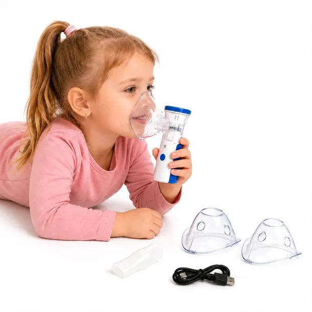 NUBI Inhalator dla Dzieci i Dorosłych Cichy Nebulizator Przenośny