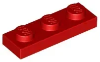 lego-3623-czerwony-362321-plytka-1x3-1-szt-nowy