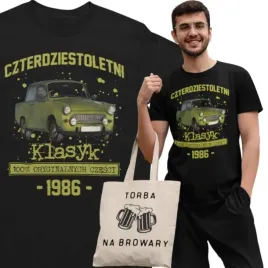 koszulka-prezent-na-40-urodziny-1986-klasyk-prl-trabant-601-torba-gratis