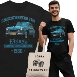 koszulka-prezent-na-60-urodziny-1966-klasyk-prl-fso-syrena-torba-gratis