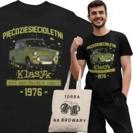 koszulka-prezent-na-50-urodziny-1976-klasyk-prl-trabant-601-torba-gratis