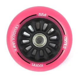 kolo-do-hulajnogi-slamm-100mm-nylon-core-rozowe-z-lozyskiem-abec-9