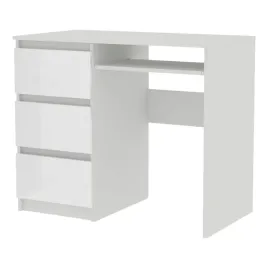 biurko-radek-90-cm-bialy-polysk-komputerowe-3-szuflady-lewe-laminowane