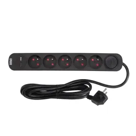 faster-tools-przedluzacz-czarny-5gniazd-30m-z-wylacznikiem-usb-a-usb-c