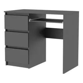 biurko-radek-90-cm-szare-komputerowe-3-szuflady-lewe-laminowane