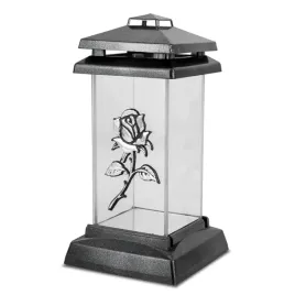 znicz-elegancki-kapliczka-21-cm-srebrny-z-roza-znicz-szklany-na-cmentarz