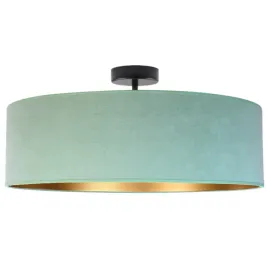 lampa-plafon-zyrandol-sufitowa-welurowa-abazur-led-e27-mietowa-blues-60cm