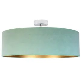 lampa-plafon-zyrandol-sufitowa-welurowa-abazur-led-e27-mietowa-blues-60cm
