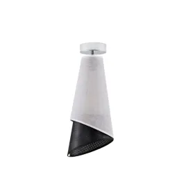 lampa-sufitowa-zyrandol-plafon-led-e27-bialo-czarny-abazur-stozkowy-modny