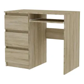 biurko-radek-90-cm-dab-sonoma-komputerowe-3-szuflady-lewe-laminowane