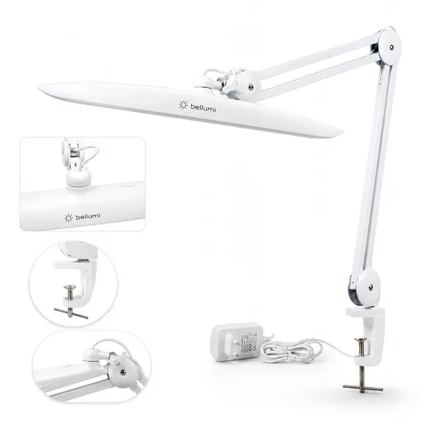 Lampa LED Bellumi BrightPRO warsztatowa kosmetyczna 38W biała z uchwytem