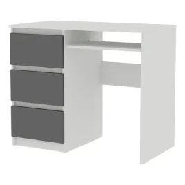 biurko-radek-90-cm-bialy-mat-szary-3-szuflady-lewe-laminowane