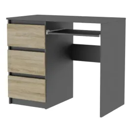biurko-radek-90-cm-szary-dab-sonoma-3-szuflady-lewe-laminowane