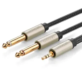 kabel-przewod-audio-trs-mini-jack-35-mm-2x-jack-635mm-1m-oplot-ugreen