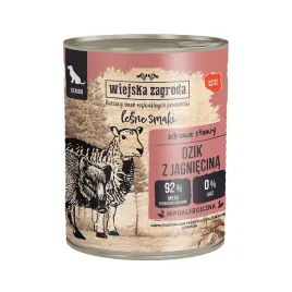 wiejska-zagroda-karma-mokra-dla-psa-lesne-smaki-dzik-z-jagniecina-senior-800g