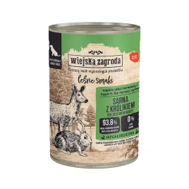 wiejska-zagroda-karma-mokra-dla-psa-lesne-smaki-sarna-z-krolikiem-dorosly-400g