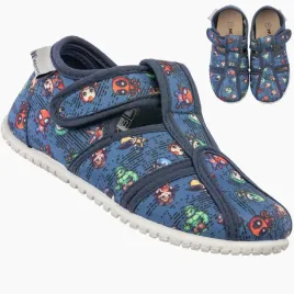 kapcie-dzieciece-na-rzepy-barefoot-buty-lekkie-skorzana-wkladka-granat-23