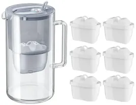 dzbanek-filtrujacy-aquaphor-glass-25l-szklany-szary-6-filtrow