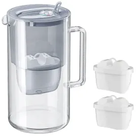 dzbanek-filtrujacy-aquaphor-glass-25l-szklany-szary-2-filtry